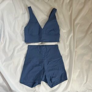 lululemon athletica Blue Bike Shorts